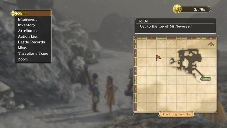 Dragon Quest Heroes 2 Permasnow location