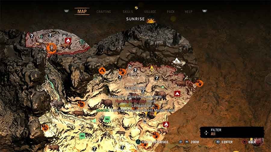 Far Cry Primal Beast Taming Guide - Leopard Location