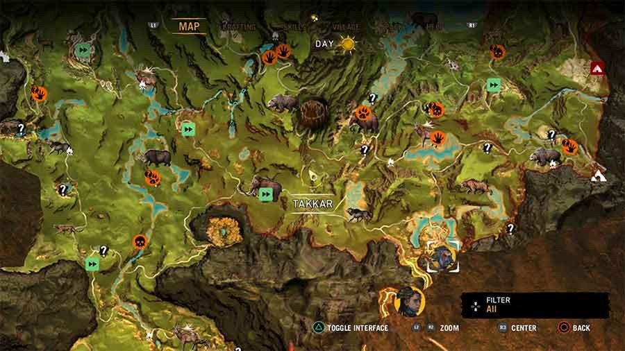 Far Cry Primal Beast Taming Guide - Rare Stripe Wolf Location