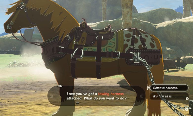 How To Equip Horse Towing Harness In Legend Of Zelda Tears Of The Kingdom