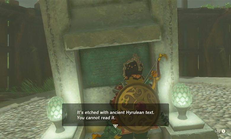 How To Read Ancient Hyrulean Text In Legend Of Zelda Tears Of The Kingdom