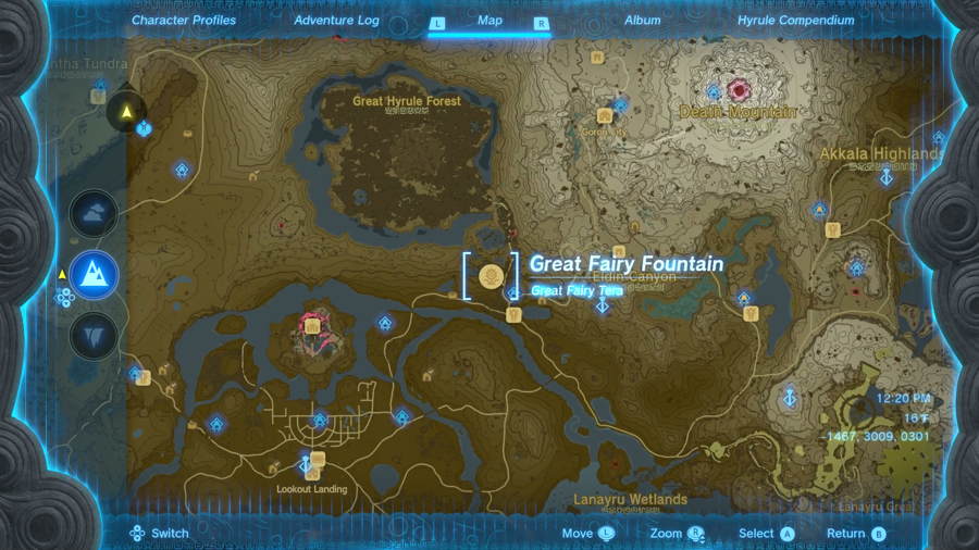 Zelda Tears Of The Kingdom Fairy Fountain Locations 1