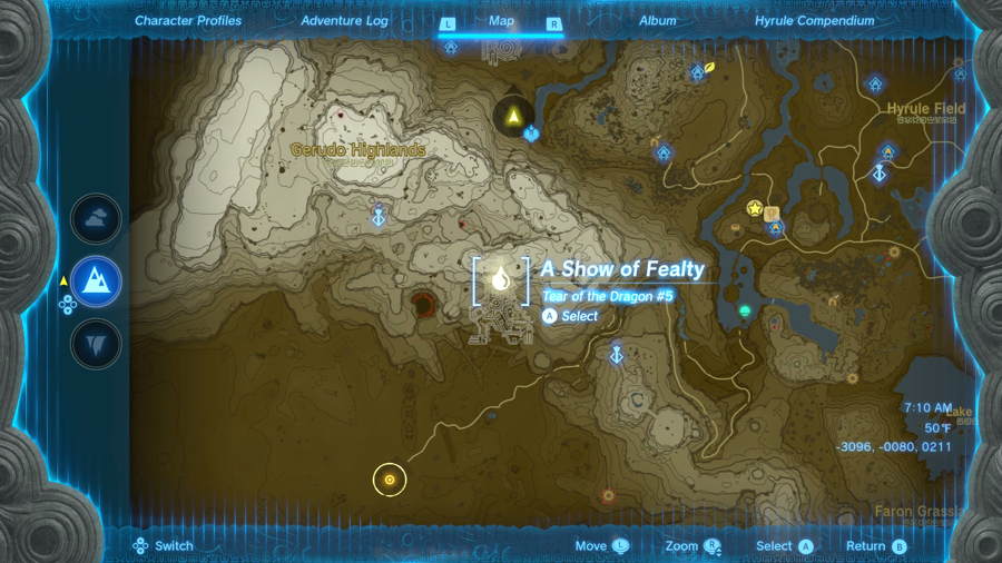 Zelda Tears Of The Kingdom Memory Location Guide 07